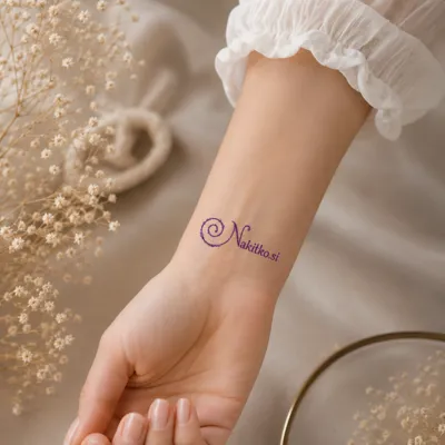Personalizirana tattoo nalepka z logotipom